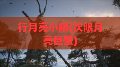 行月亮小限(次限月亮巨蟹)