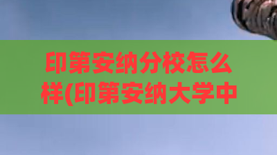 印第安纳分校怎么样(印第安纳大学中文官方网站)