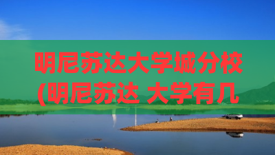 明尼苏达大学城分校(明尼苏达 大学有几个)