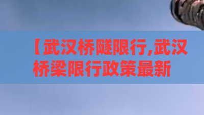 【武汉桥隧限行,武汉桥梁限行政策最新2025】 【武汉桥隧限行,武汉桥梁限行政策最新2025】
