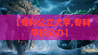 【专科公立大学,专科学校公办】